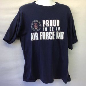 Gear Men's Shirt Tee Crew Short Sleeve Military Air Force Big Cotton Blue XL